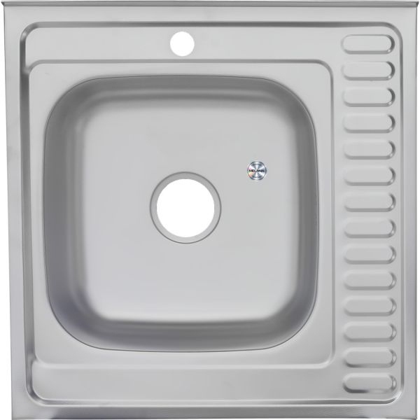 Мойка 6060 L Melana 0,8/180 левая хром с сифоном (097D t L *10)