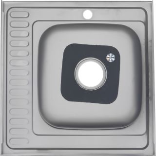 Мойка 6060 L Melana 0,8/180 левая хром с сифоном (097D t L *10)