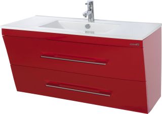 Тумба под раковину Bellezza Берта 100см красный 00000007115