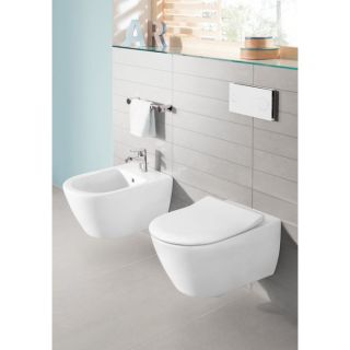 Биде Villeroy Boch Subway 2.0 подвесное  CeramicPlus 540000R1 Альпийский белый