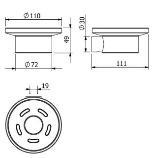 Мыльница Kludi Vela R 5898553 белый матовый