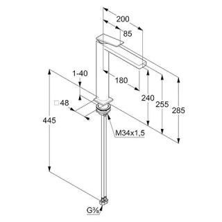 Смеситель для раковины Kludi Decus 542980575 хром