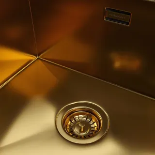 Мойка кухонная Reflexion Como 54-GD RX2054GD оружейная сталь