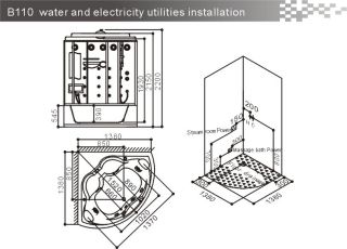 SSWW BU110 Душевая кабина 1380*1380*2200
