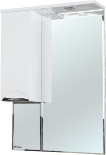 Зеркало-шкаф с подсветкой Bellezza Альфа 65см левый белый 00000005258