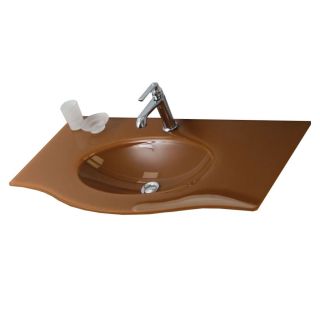 Стеклянная раковина-столешница Cezares PETALO-ORO-800-VTR