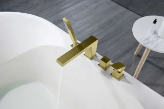 Смеситель на борт ванны Timo Selene 2130/17Y золото матовое