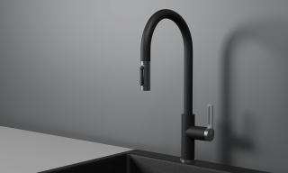 Смеситель для кухни Granula 8168, ЧЕРНЫЙ черный