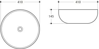 Раковина Art&Max 41см белый AM-109