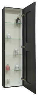 Зеркало-шкаф с подсветкой Continent Mirror Box Black МВК050 40см чёрный