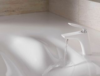 Смеситель для раковины Kludi Balance белый/хром 520269175