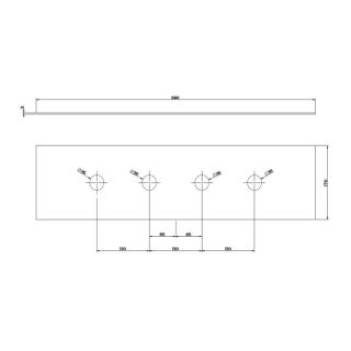 Пластина для монтажного бокса Gessi 01664.149 брашированный никель