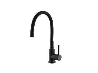 Смеситель для кухни Alveus FLEXA SAT 1147056 черный матовый