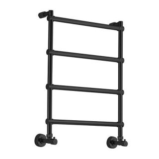 Полотенцесушитель водяной Margaroli Sole 442/4/535 Black Matt 53x71 см чёрный матовый