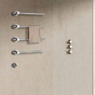 Полотенцесушитель электрический Margaroli Sole 622 Switch box Black Matt DB 85x37 см чёрный матовый