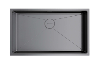 Мойка кухонная Omoikiri Taki 74-U/IF-GM воронёная сталь