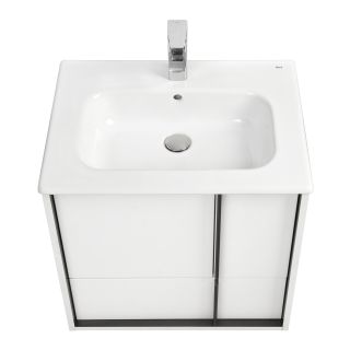 Тумба под раковину Акватон Ривьера 60см белый матовый 1A238801RVX20
