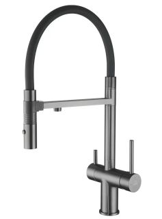 Смеситель для кухни Rose R958T пепельный