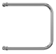Полотенцесушитель водяной Terminus П-обр AISI 32х2 500х500