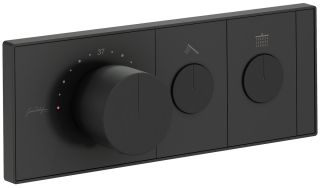 Смеситель для душа Jacob Delafon Grands Boulevards E26346-9-BL с термостатом чёрный матовый