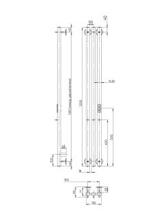 Полотенцесушитель электрический Indigo Style LSE120-13WMRt 120x13 см белый матовый
