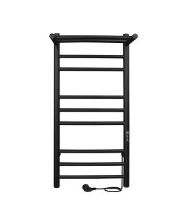 Полотенцесушитель электрический Indigo Line Trinity LСLTE70-30PBRRt с полкой 70x30 см чёрный муар