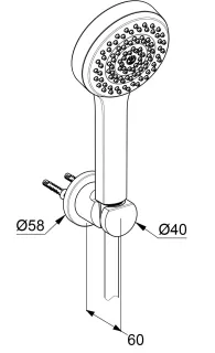 Душевая лейка Kludi Dive 6885005-00 хром