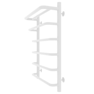 Полотенцесушитель водяной Laris Стандарт 73208012БМ с полкой П6 50x70см белый матовый