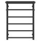 Полотенцесушитель водяной Laris Стандарт 73208012ЧМ с полкой П6 50x70см чёрный матовый