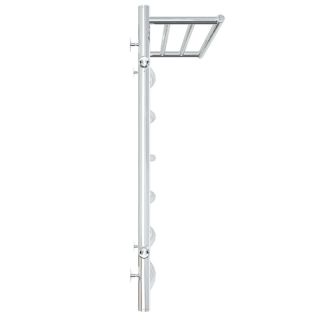 Полотенцесушитель водяной Laris Классик 73208018 левый  с полкой П7 50x80см хром