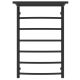 Полотенцесушитель водяной Laris Классик 73208024ЧМ  с полкой П7 50x80см чёрный матовый