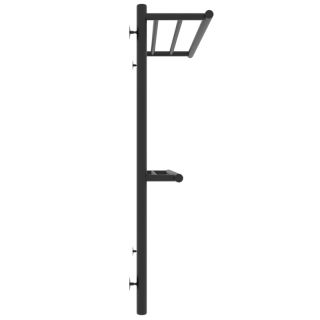 Полотенцесушитель водяной Laris Лавина 73208027ЧМ с полками П9 50x80см чёрный матовый