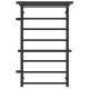 Полотенцесушитель водяной Laris Лавина 73208028ЧМ левый с полками П9 50x80см чёрный матовый