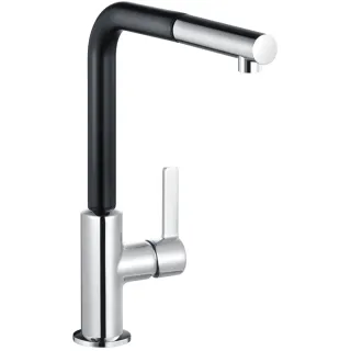 Смеситель для кухни Kludi L-ine S 408518775 чёрный/хром