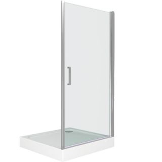 Душевая дверь в нишу Good Door Pandora DR-100-T-CH стекло прозрачное с рисунком Тростник