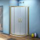 Душевой уголок Good Door Jazze R-80-G-BR стекло матовое