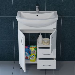 Тумба под раковину СанТа Грация 201020 60см белый