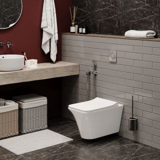 Подвесной унитаз Cerutti SPA Nivolet Aria CT7779 безободковый белый