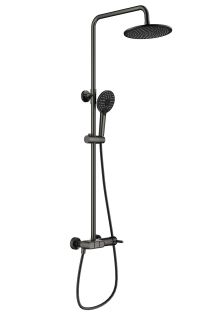 Душевая стойка Wonzon & Woghand Muse Corno WW-A30653-BGG тёмный графит