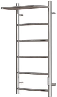 Полотенцесушитель электрический Point Афина PN04848P с полкой 40x80см хром