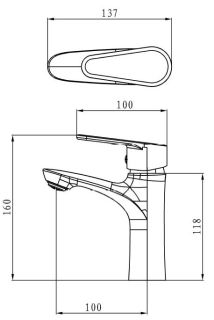 Смеситель для раковины ESKO Mumbai MI26 хром