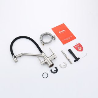 Смеситель для кухни Raglo R80.62.05 с подключением фильтра сатин