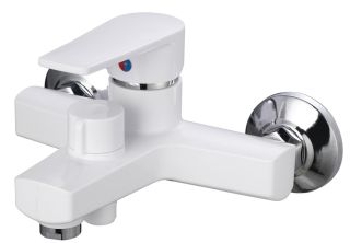 Смеситель для ванны с душем РМС PL6-009E белый