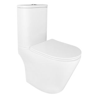 Унитаз-компакт Azario Berton AZ-6093 безободковый смыв торнадо с быстросъемным сиденьем микролифт