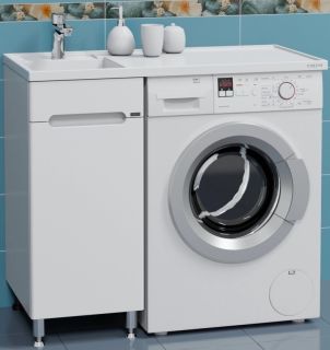 Тумба под раковину для стиральной машины СанТа Лондон 224038 39см белый