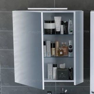 Зеркальный шкаф с подсветкой СанТа Стандарт 113005 60см белый