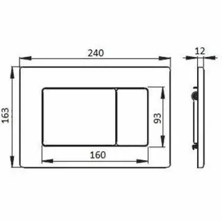 Кнопка смыва Boheme 650-NB брашированный никель