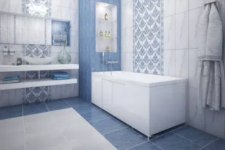 Фронтальная панель для ванны Aquanet Kupe 342789 175x56 см