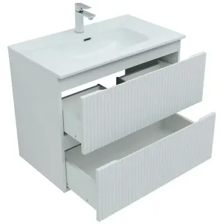 Тумба под раковину Aquanet Джейн 335424 80 см белый матовый