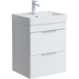 Тумба под раковину Aquanet Ирис New 310143 50 см белый глянец